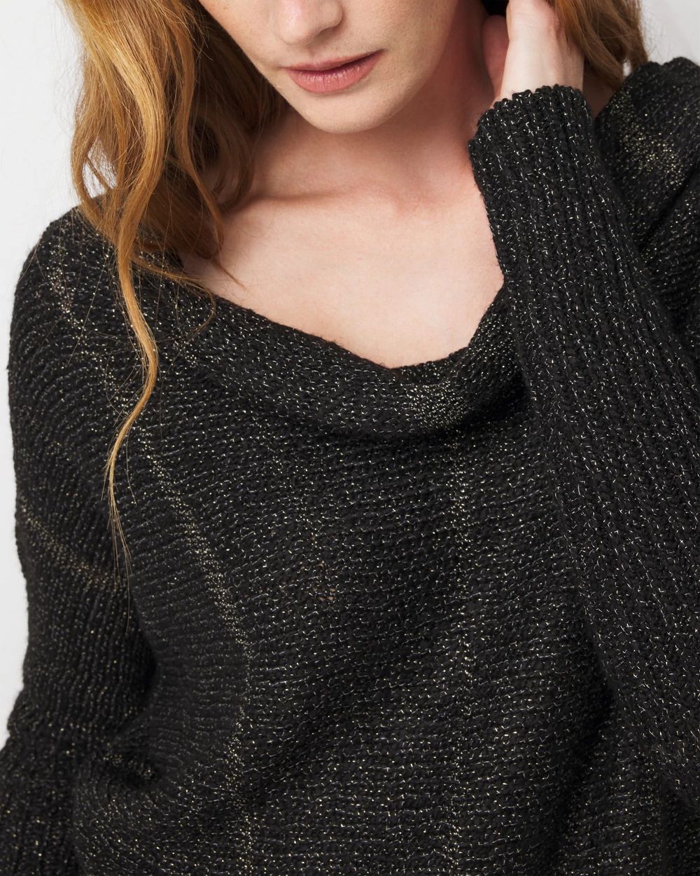 Metallic Dolman Pullover Sweater | White House Black Market